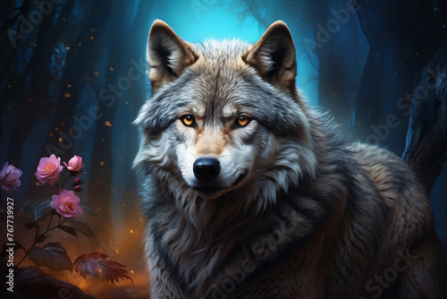 wolf with a fantasy theme © IOLA