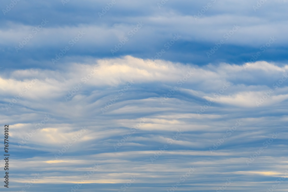 Clouds and wind flow, weather