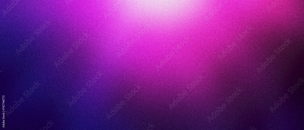 Pink violet lilac purple light rays on a black background. Dark abstract grainy ultra wide pixel gradient exclusive background. For design, banners, wallpapers, templates, creative projects, desktop - obrazy, fototapety, plakaty 