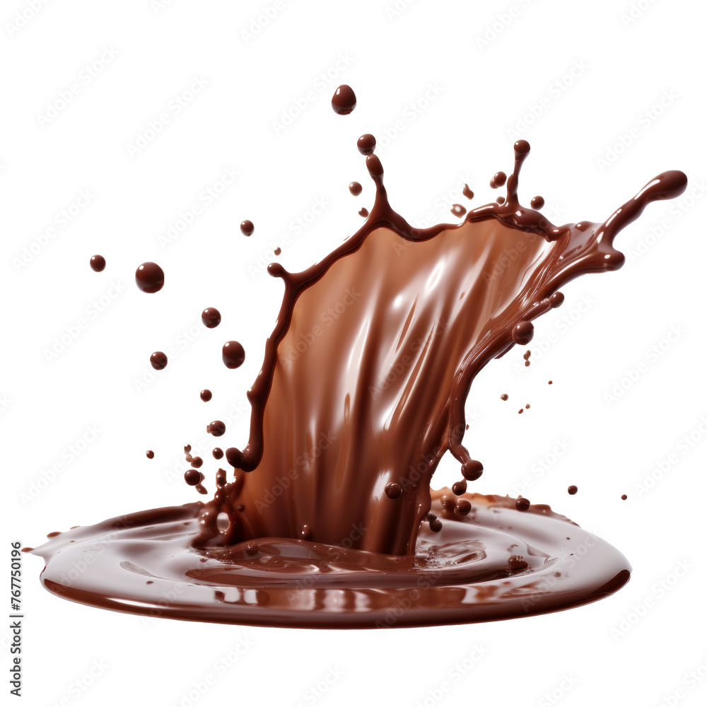 Image of dark Chocolate splash isolated on white background. Image of dark Chocolate splash isolated on white background.