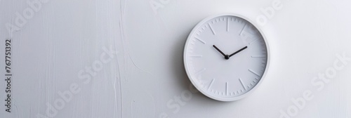 Wallpaper Mural White wall clock on the Whitewall Torontodigital.ca