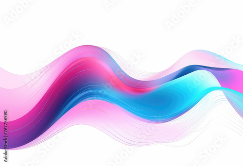 3D abstract blue pink geometric twisted ultraviolet shapes  liquid bright background  neon light  hole  tunnel  abstract flow shapes  multicolored template for banners and posters  3D rendering