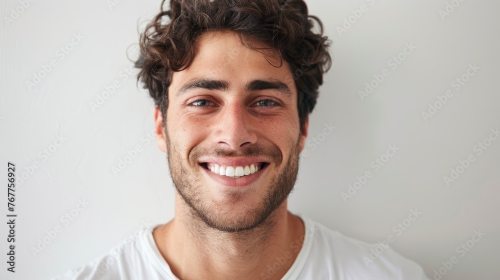 Radiant Smile and Style: Portrait of an Urban Charmer - Generative AI Radiant Smile and Style: Portrait of an Urban Charmer - Generative AI