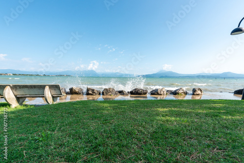 Obraz na płótnie Sirmione, lago di garda, lugana, Brescia, lombardia, italia, w salonie