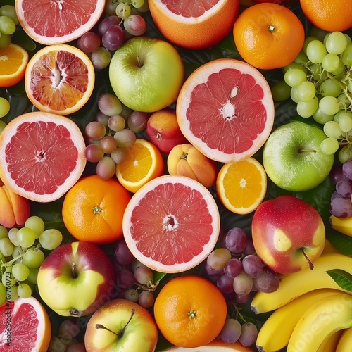 Colorful Assortment of Fresh and Organic Fruits: Market Selection