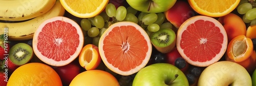 Colorful Assortment of Fresh and Organic Fruits: Market Selection