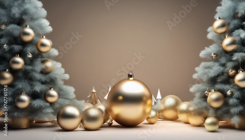 Atmosfera Natalizia- Splendide Decorazioni con Palline e Alberi di Natale photo