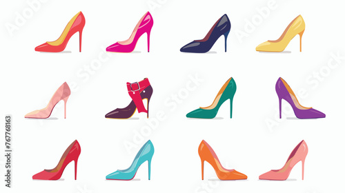 High heels women shoes icon vector illutration design