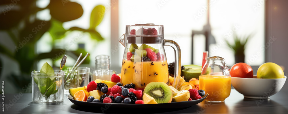 Healthly fruits on table. Juice from berries and citruses for perfect health. Healthly fruits on table. Juice from berries and citruses for perfect health.