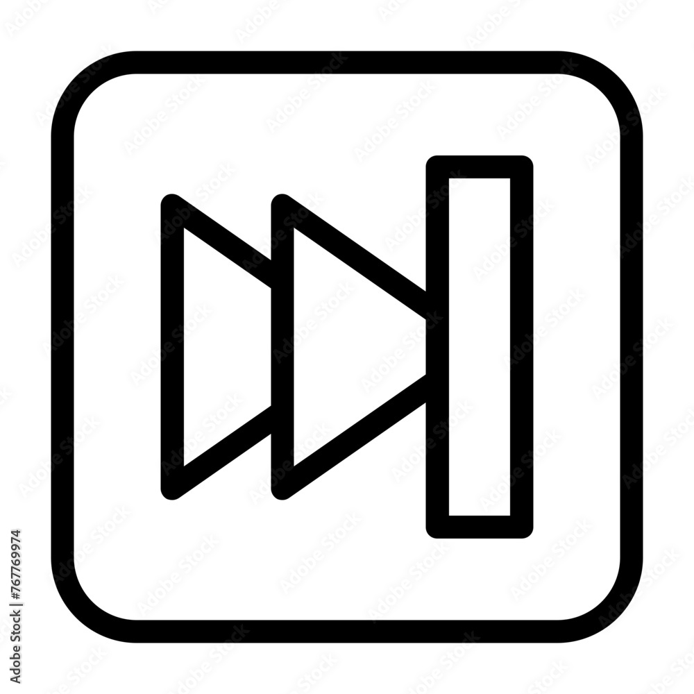 Skip Button Icon Skip Button Icon