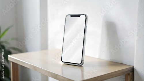 UI/UX Mockup Image of Smartphone with Blank Transparent Screen | Apps and Websites Presentation