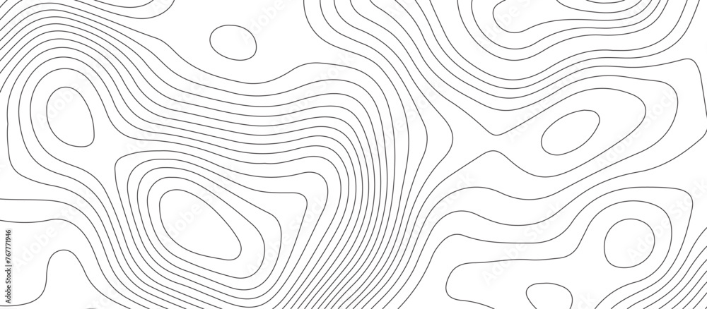 Topographic map background geographic line map pattern .panorama view black color wave curve lines .geographic mountain relief abstract grid .the concept map of a conditional geography map .