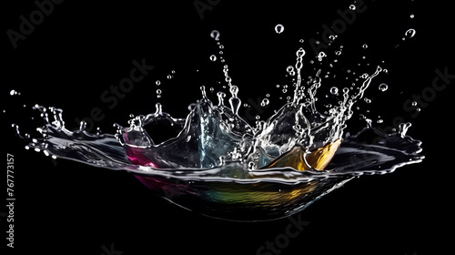 The mesmerizing water collision creates a beautiful visual impact