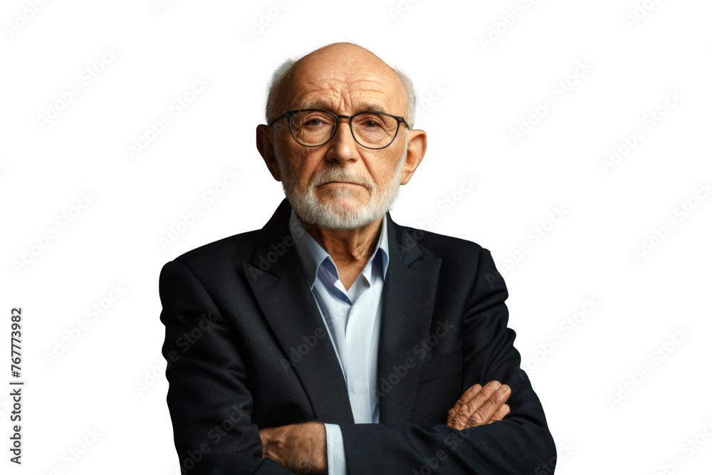 Portrait studio Smart and healthy senior business man wearing suit and t shirt that posing and smiling relaxedly isolated on transparent png background. Portrait studio Smart and healthy senior business man wearing suit and t shirt that posing and smiling relaxedly isolated on transparent png background.