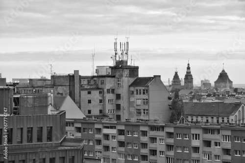 Panoramic view of Szczecin, Poland