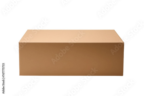 The Solitary Explorer: A Cardboard Box Adventure. On a White or Clear Surface PNG Transparent Background. © Usama