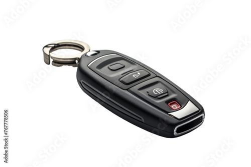 Unlocking Possibilities: Car Key Chain Remote Control. On a White or Clear Surface PNG Transparent Background.