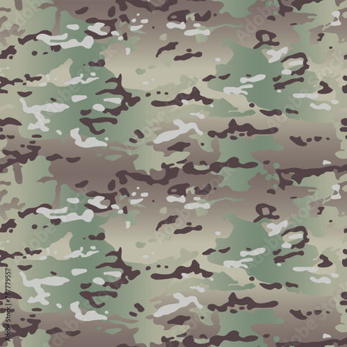 Modern camouflage background. Seamless Tileable Pattern. Vector illustration.