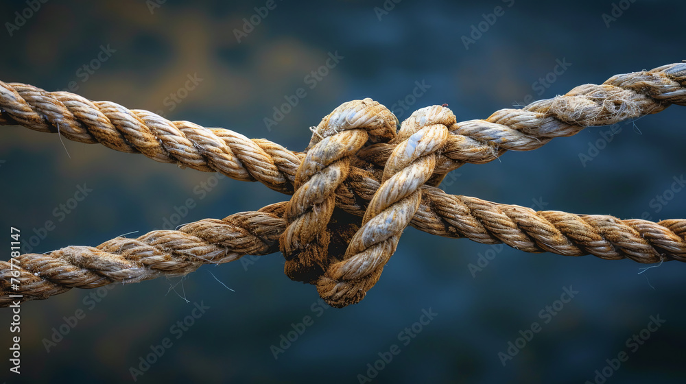 A tangled thread transforming into a perfect knot, symbolizing the complexity of success A tangled thread transforming into a perfect knot, symbolizing the complexity of success