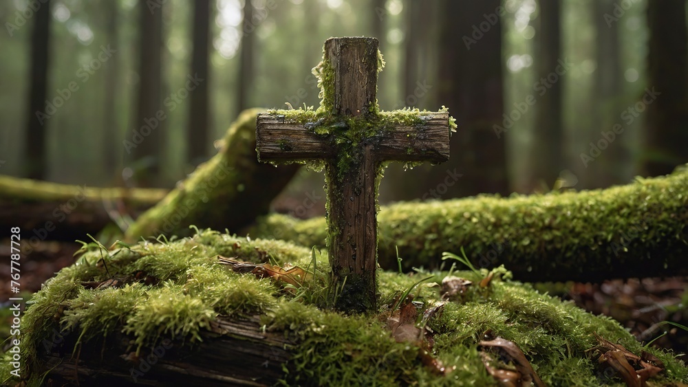Step into the hushed reverence of the cotton cross, adorned with moss, a symbol of harmony amidst the timeless rhythms of the green forest. Step into the hushed reverence of the cotton cross, adorned with moss, a symbol of harmony amidst the timeless rhythms of the green forest.