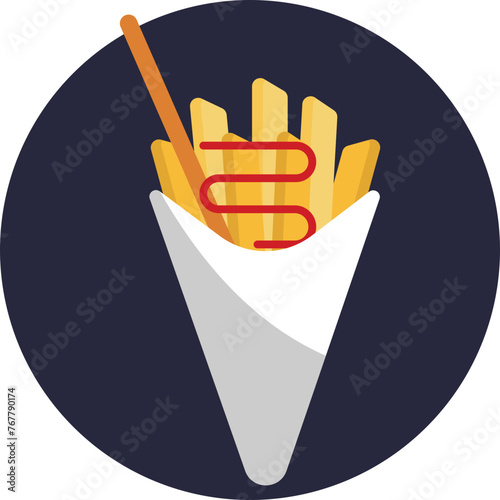 Indulge in the timeless appeal of our French Fries icon, promising crispy goodness with every bite, a beloved treat for all ages.