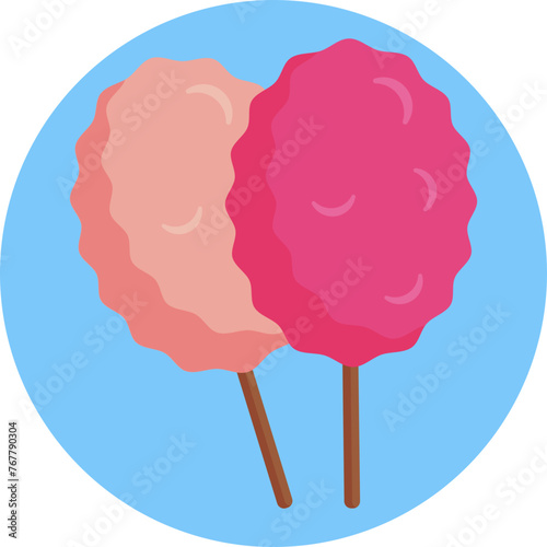 Capture the whimsical essence of fairground delights with the Cotton Candy icon, symbolizing fluffy clouds of spun sugar in a spectrum of delightful colors