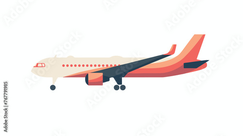 Airplane Vector Icon flat vector isolated on white background