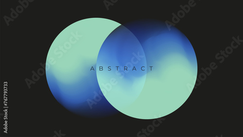 Abstract defocused spheres. Color gradients. Set of blurred color round shapes for creative graphic design. Vector illustration.