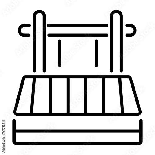 Check this line icon of handloom