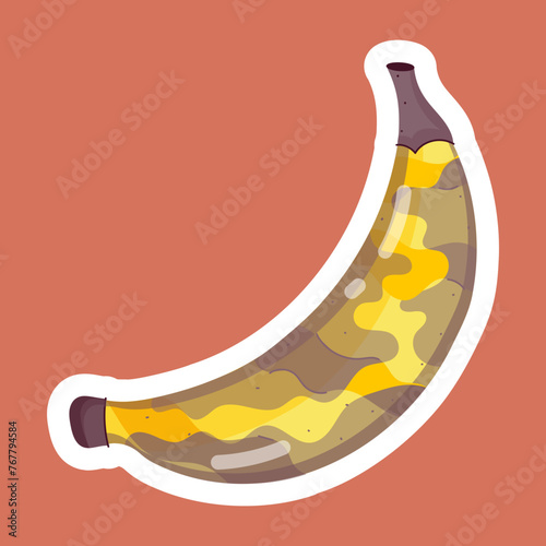 Banana Delicacies Flat Stickers 
