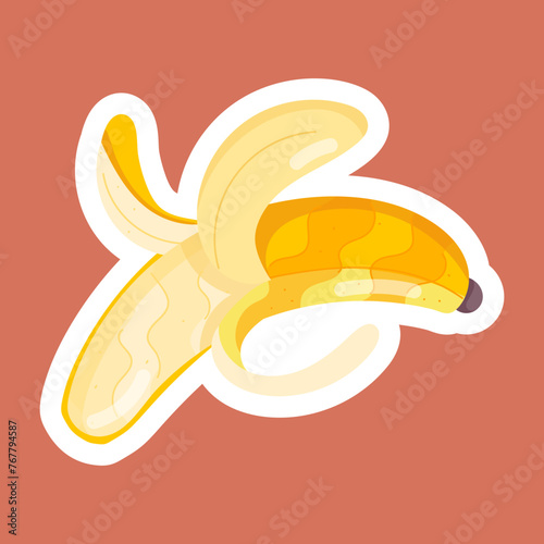 Banana Delicacies Flat Stickers 
