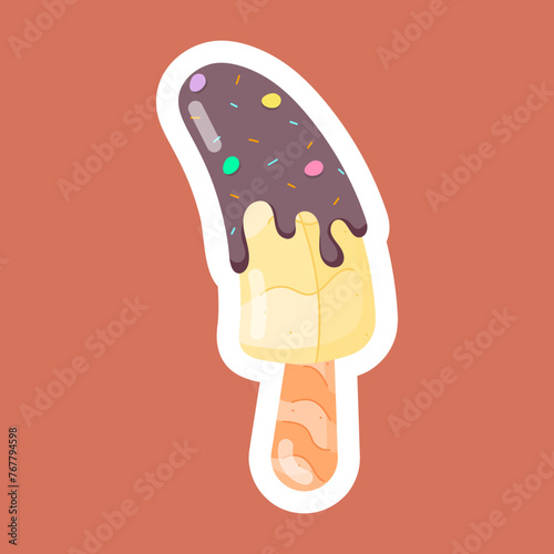 Banana Delicacies Flat Stickers 
