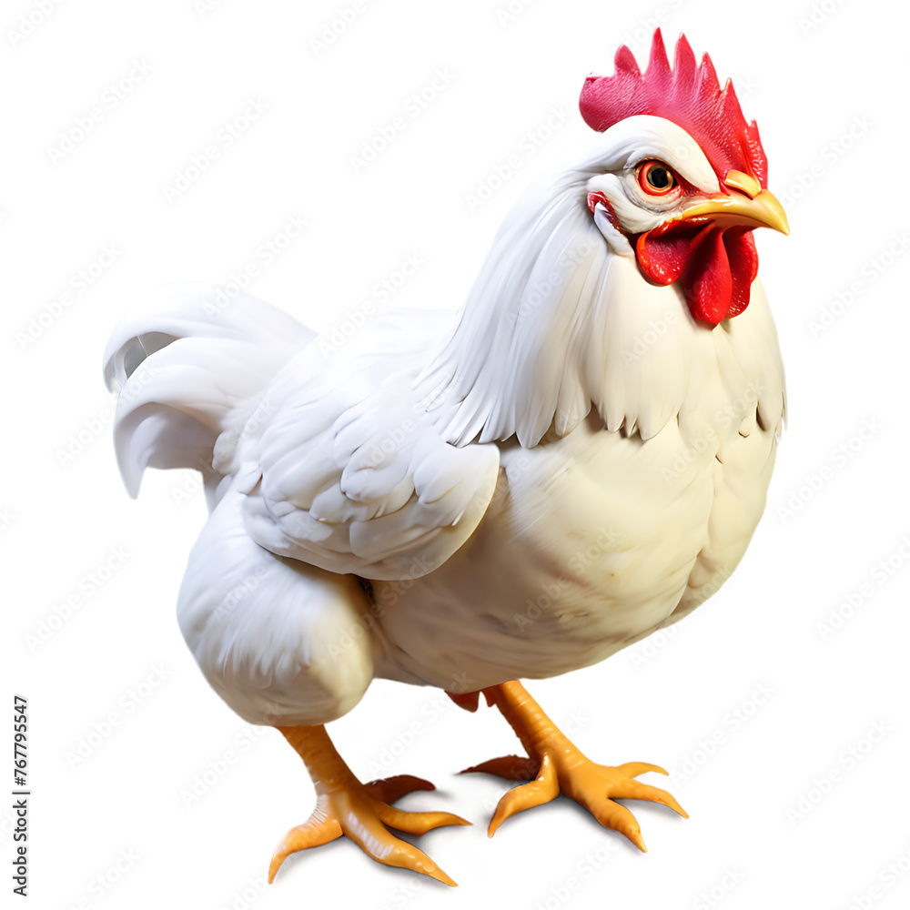 Fototapeta premium a rooster on a transparent background