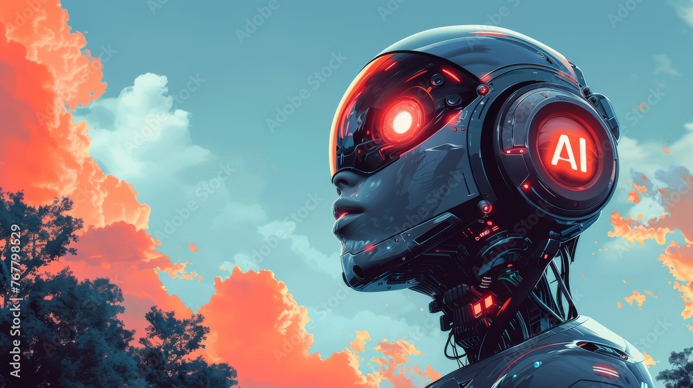 Artificial Intelligence Computer cinematic style whoing the advance in technology, Cinematic style, poster Artificial Intelligence Computer cinematic style whoing the advance in technology, Cinematic style, poster