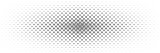 horizontal halftone from center of black propeller design for pattern and background.