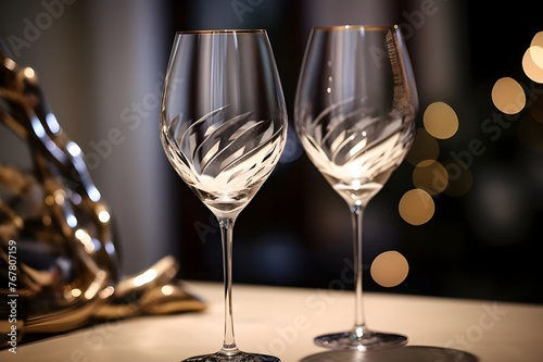 Elegant Crystal Wine Glasses







