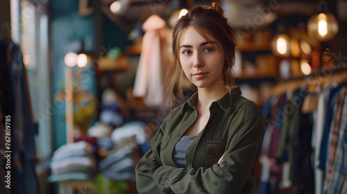 Wallpaper Mural Stylish young woman, owner of fashion business. Torontodigital.ca