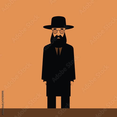 silhouette of jewish