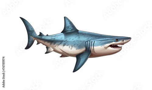 shark isolated vector style on isolated background illustration
