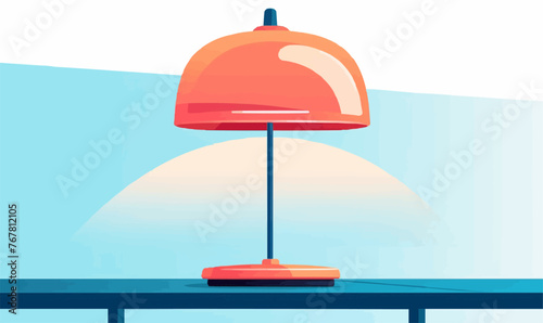 table lamp vector flat minimalistic isolated vector style illustration