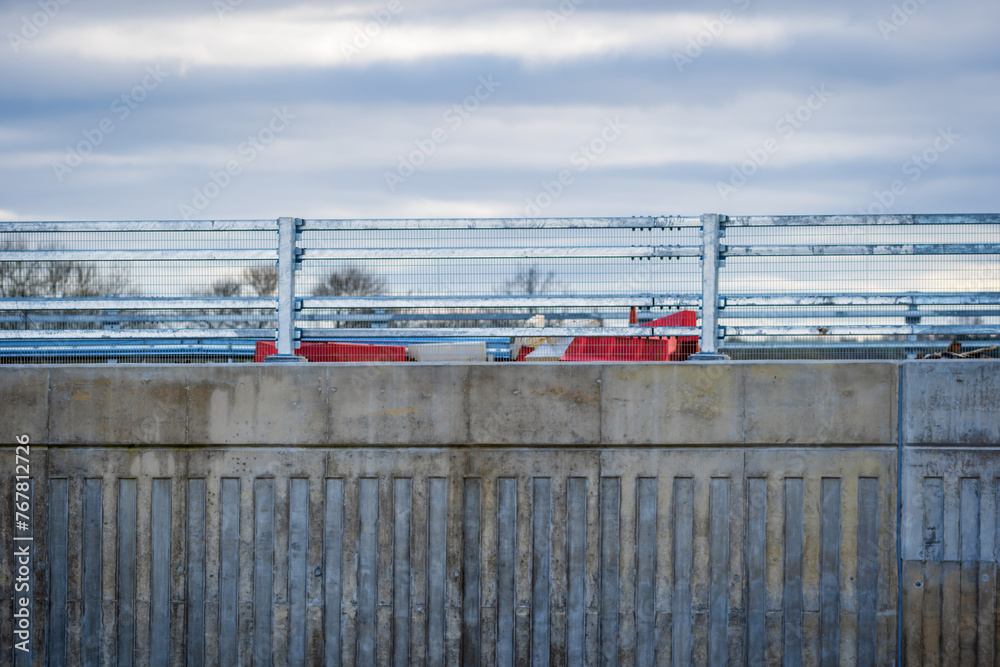 Naklejka premium New road bridge under construction in england uk