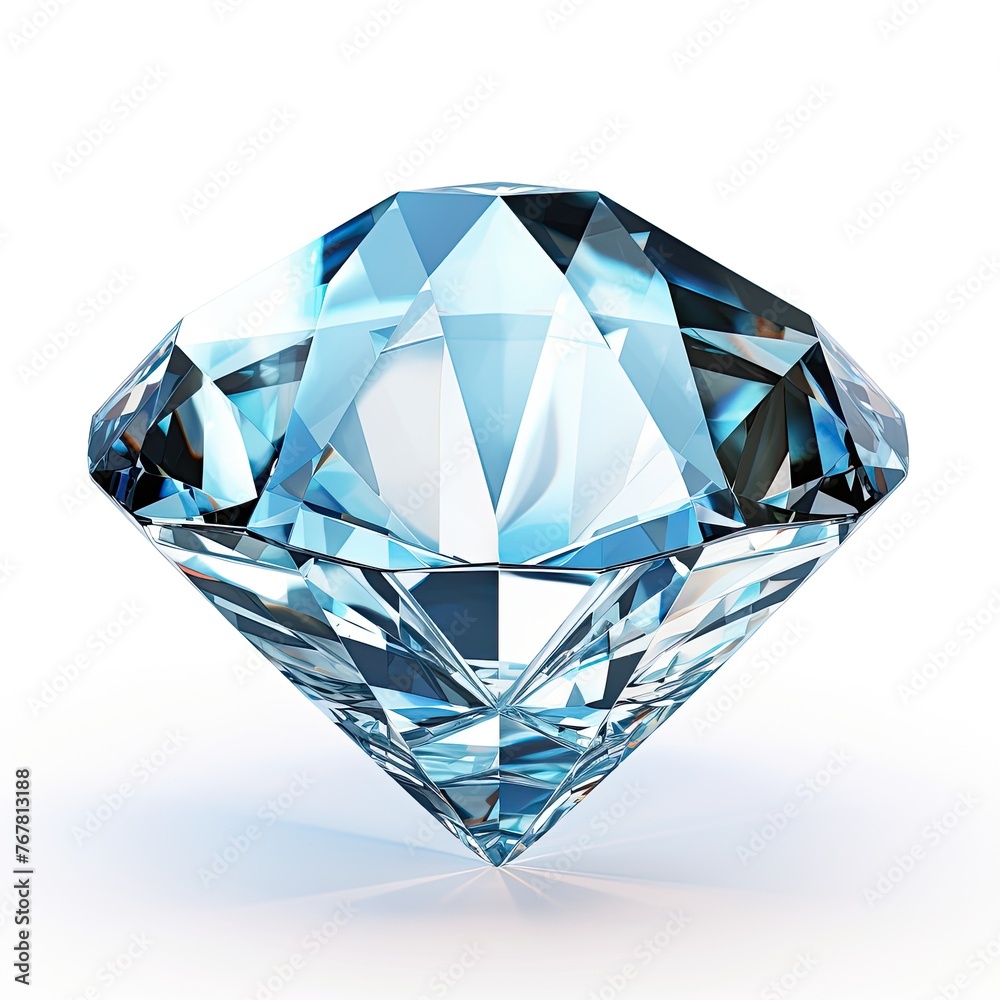 Photo of Dimond isolated on white background Photo of Dimond isolated on white background