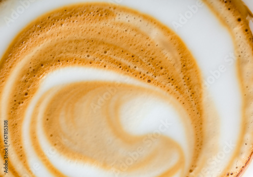 a cup of fresh coffee..