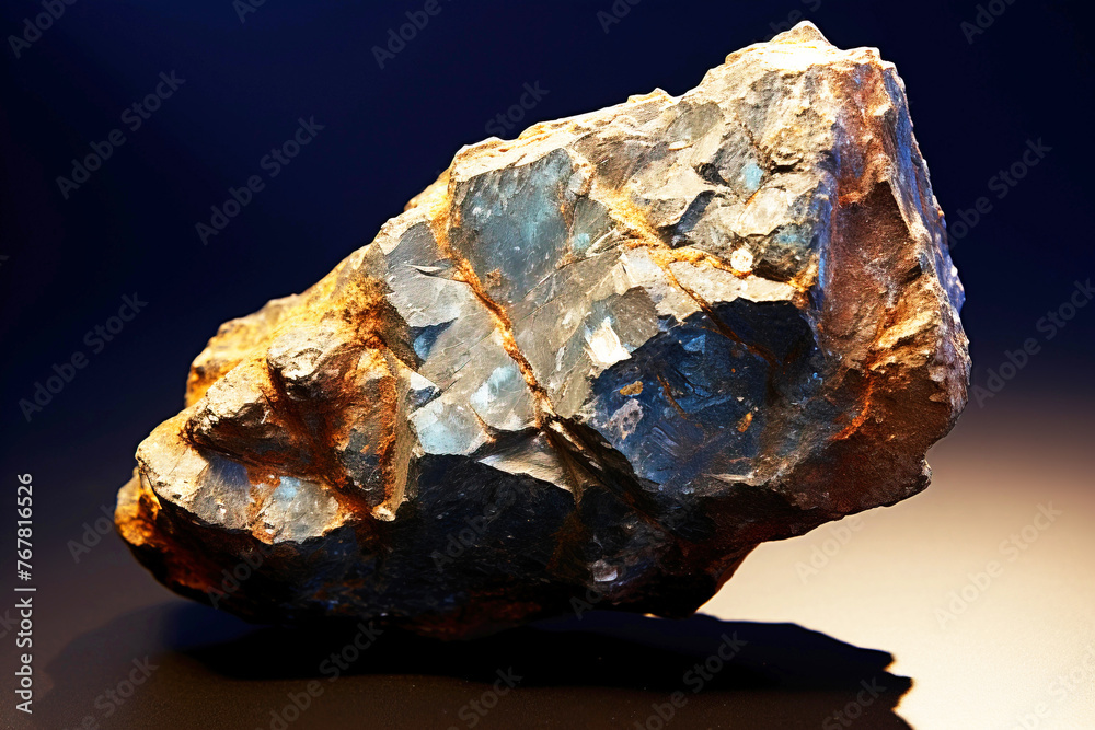 Aerinite is a rare precious natural stone on a black background. AI generated. Header banner mockup with space. Aerinite is a rare precious natural stone on a black background. AI generated. Header banner mockup with space.