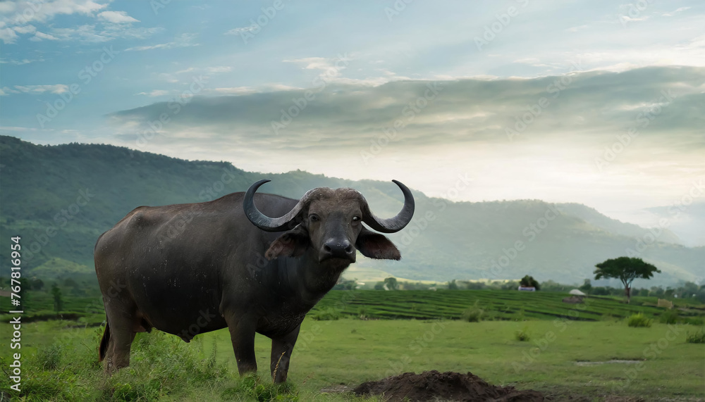 Un Big old Cape Buffalo Dagga Bull