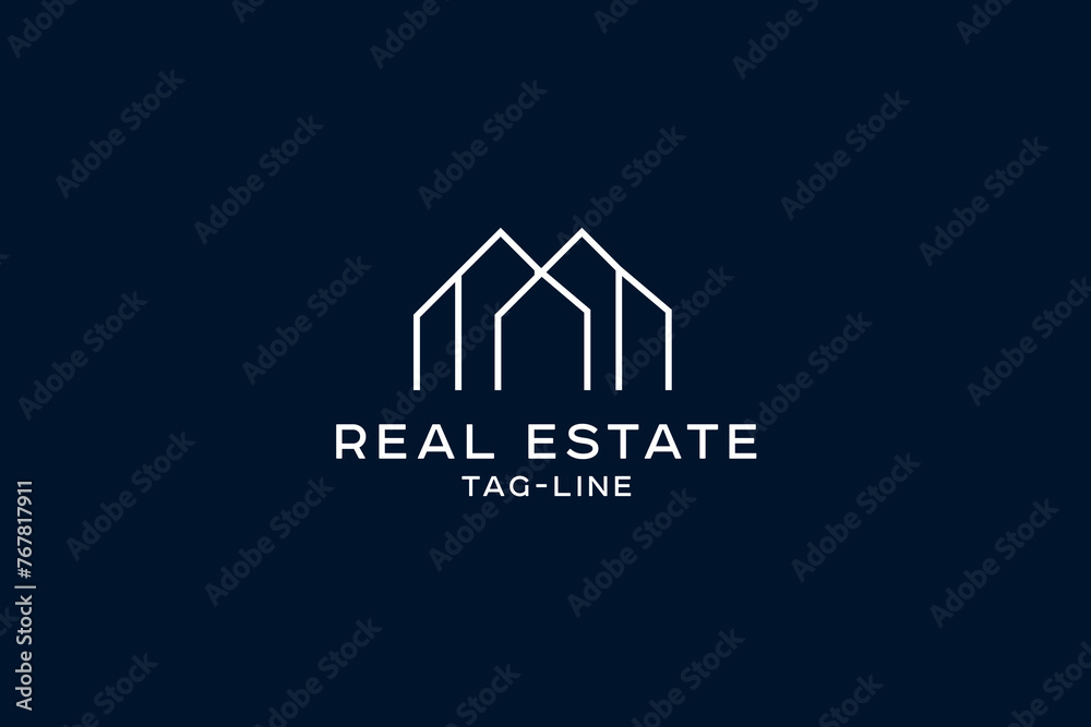 Simple Real Estate Logo Monogram