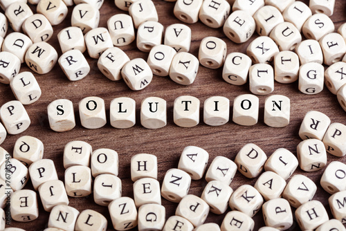 Solution, letter dices word
