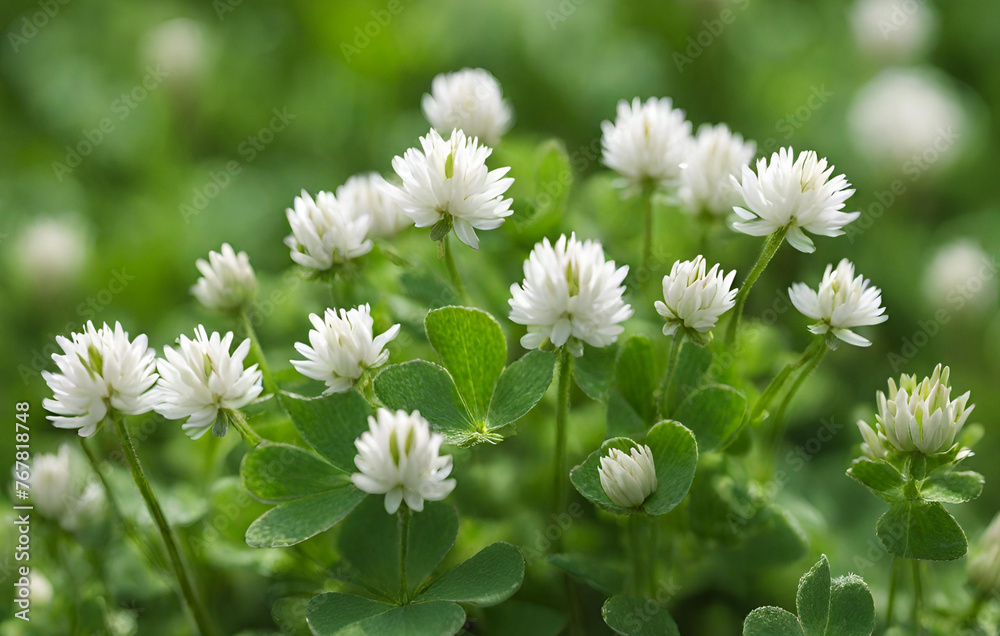 Flowers of white clover in Fukuoka city, JAPAN.
Flowers of white clover in Fukuoka city, JAPAN.