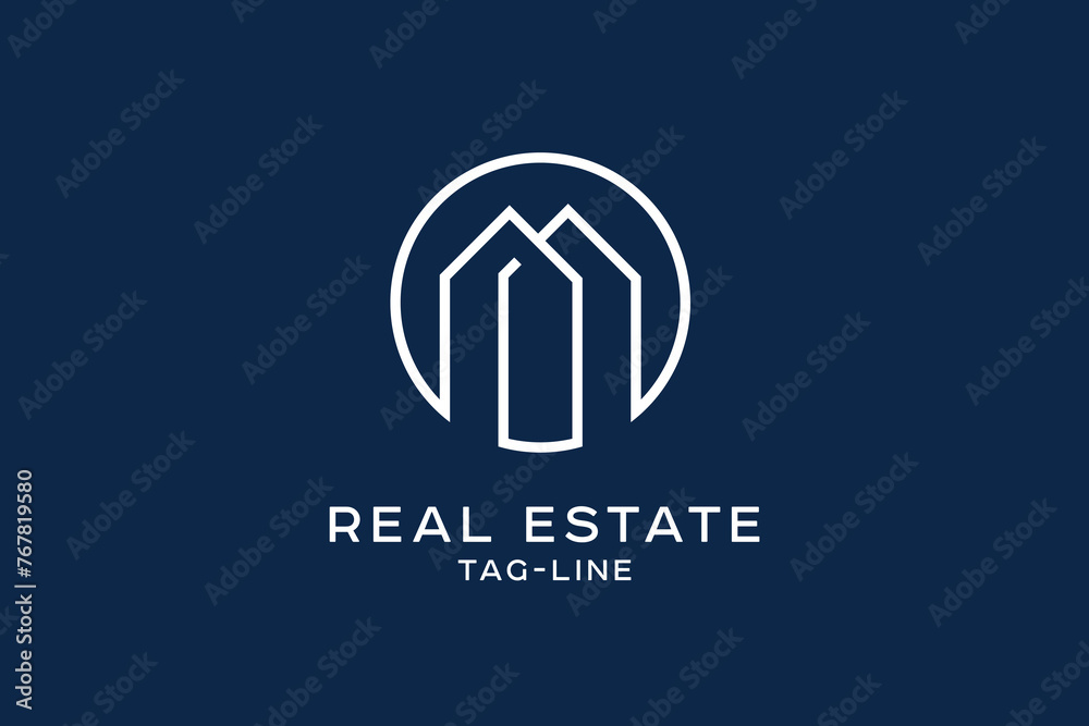 Simple Real Estate Logo Monogram Simple Real Estate Logo Monogram