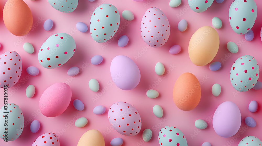 Festive Easter Egg Seamless Pattern